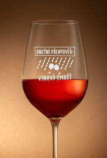 Sklenička na víno "VÍNOVÁ SMRŠŤ", 1 ks
